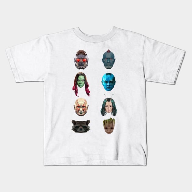 Guardians Of The Galaxy Poly Kids T-Shirt by CriSan